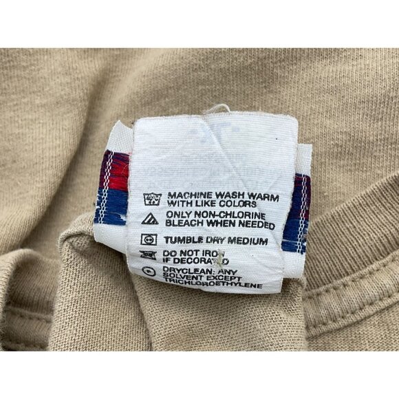 MC Sports My Grandkids Are Perfect Like Me Short Sleeve Embroidered Tan Tee XL - Picture 7 of 8